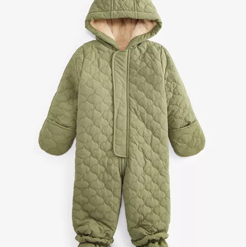 Sherpa Baby Snowsuit-Detachable Feet